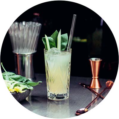 h?lm Halm Glass Straws - 6 Reusable Drinking Straws + Plastic-Free Cleaning Brush - Made in Germany - Dishwasher Safe - 20 cm (8 in)